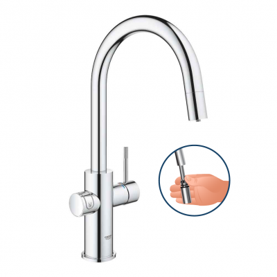 GROHE Blue Home OHM sink C-spout udtræk