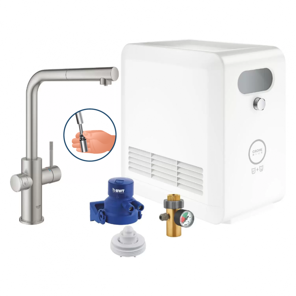 GROHE Blue Professional L-piputrustning med förlängning - 148