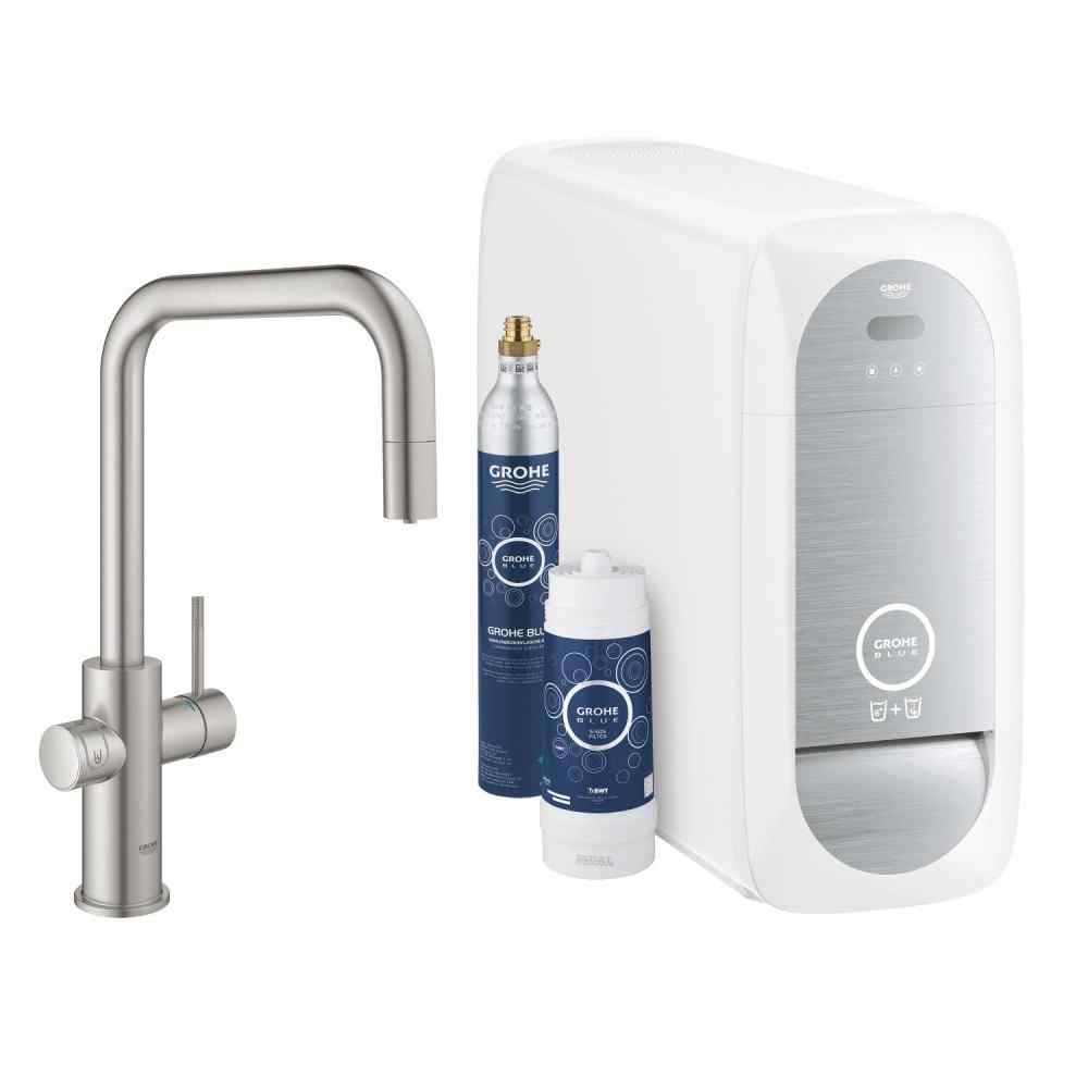 GROHE Blue Home - U-pip - Utdragbar - Supersteel Watertrade