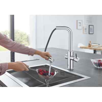 GROHE Blue Home - L-pip - Utdragsbar - Krom Grohe Blue Home