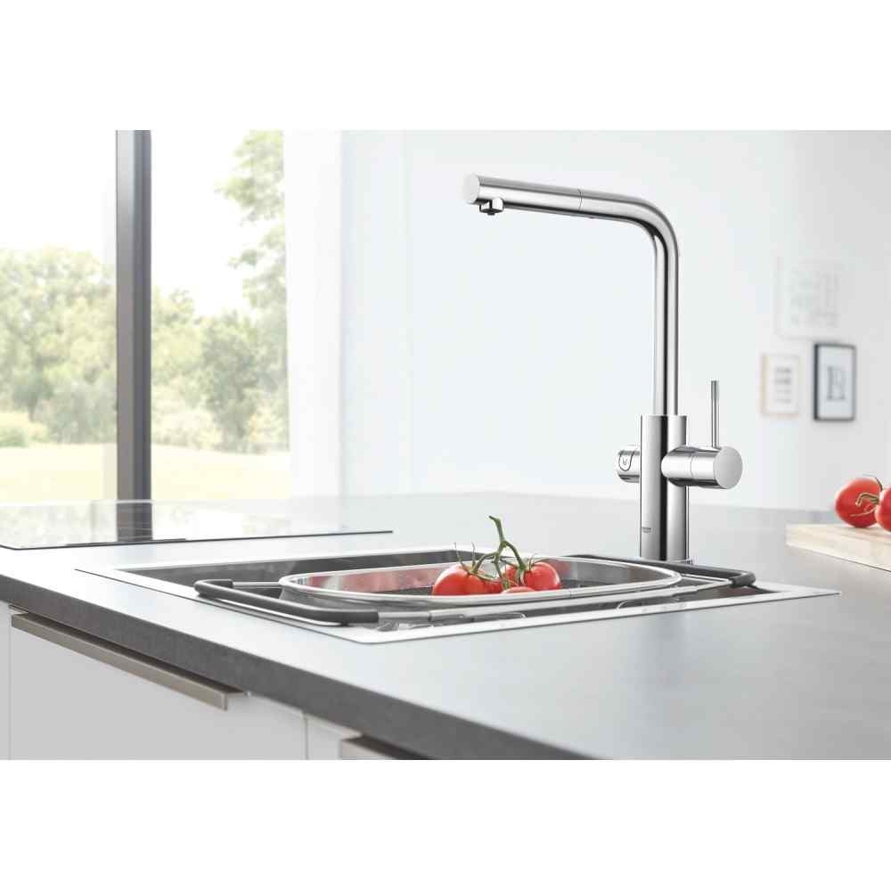 GROHE Blue Home - L-pip - Utdragsbar - Krom Grohe Blue Home