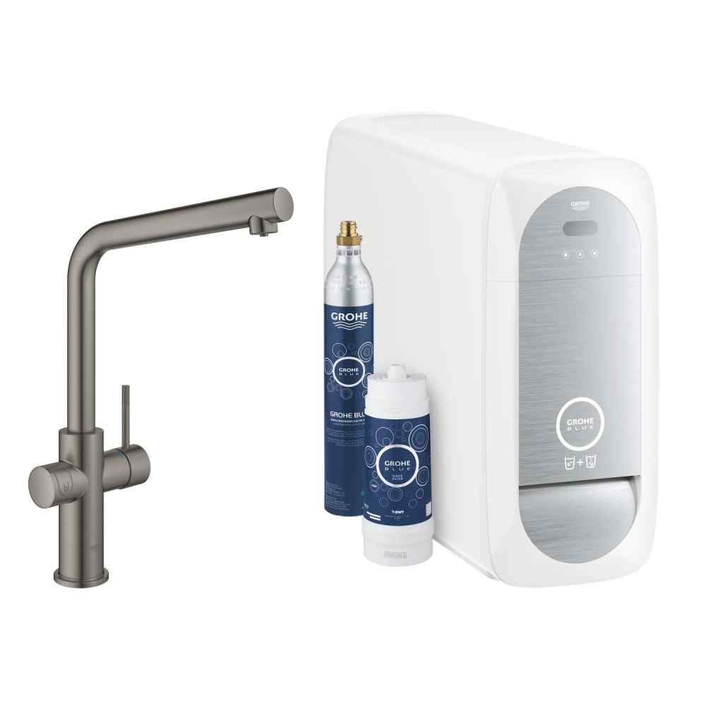 GROHE Blue Home - L-pip - Borstad Hard Graphite Watertrade