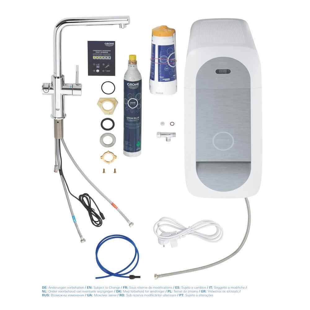 GROHE Blue Home - L-pip - Krom GROHE Blue Home