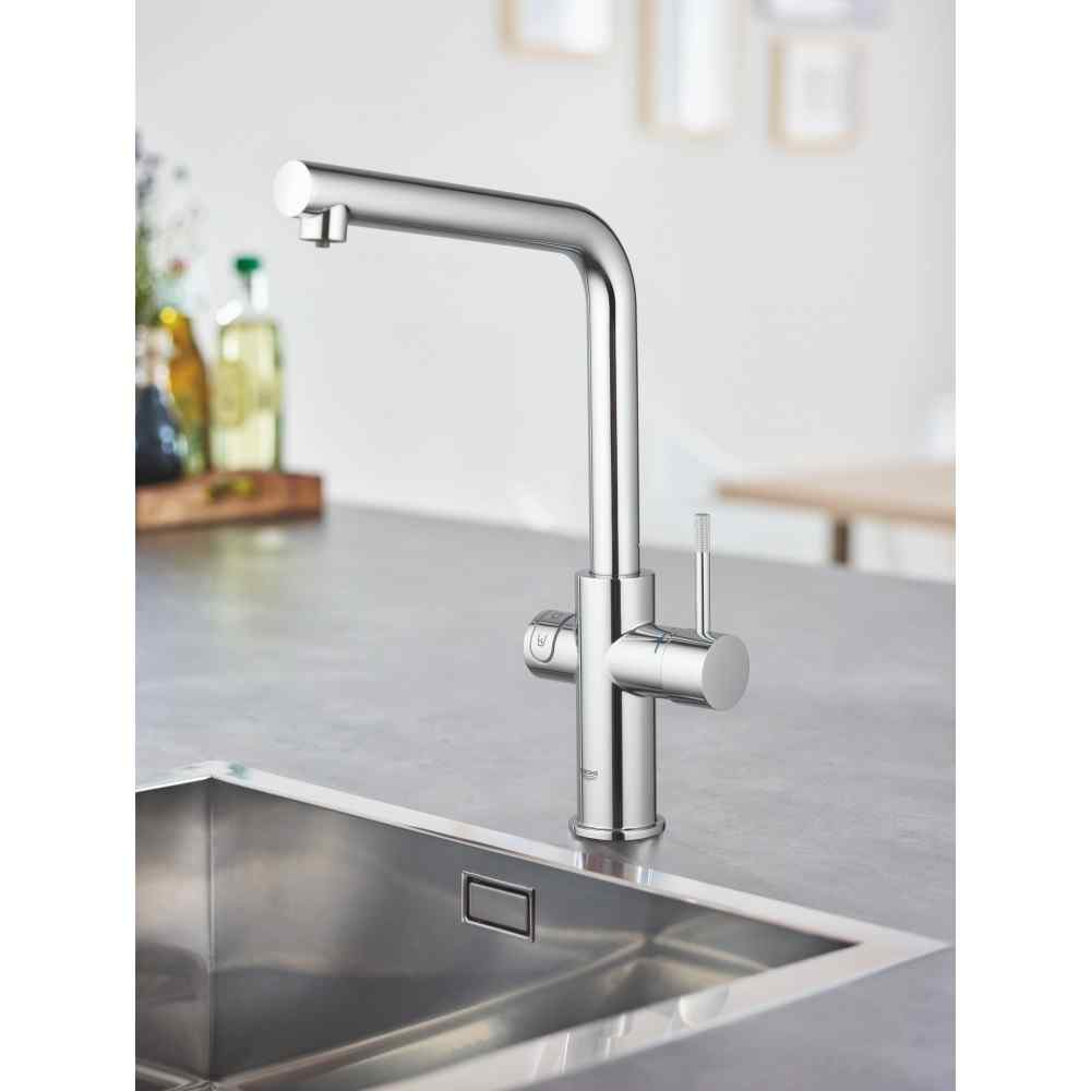 GROHE Blue Home - L-pip - Krom GROHE Blue Home