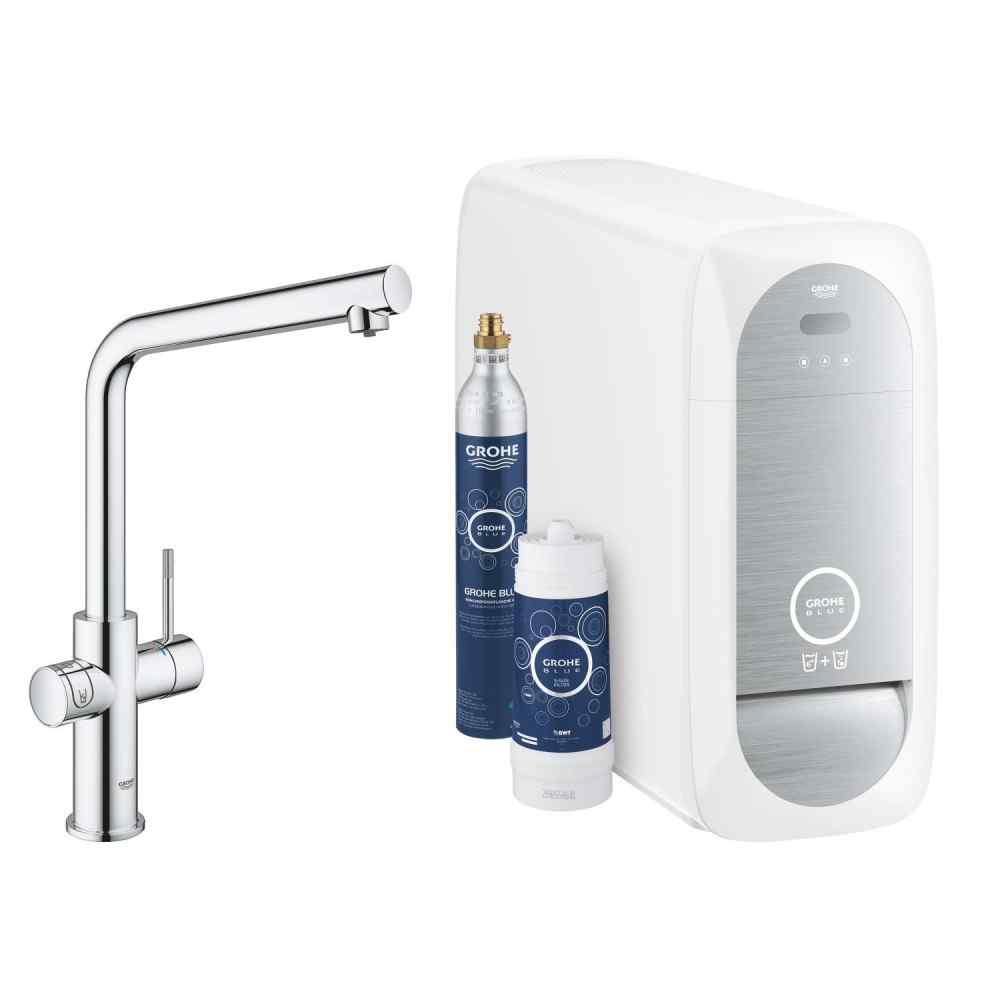 GROHE Blue Home - L-pip - Krom GROHE Blue Home