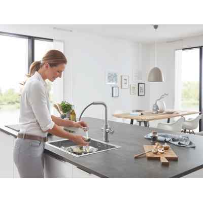 GROHE Blue Home - L-pip - Utdragbar - Supersteel GROHE Blue Home