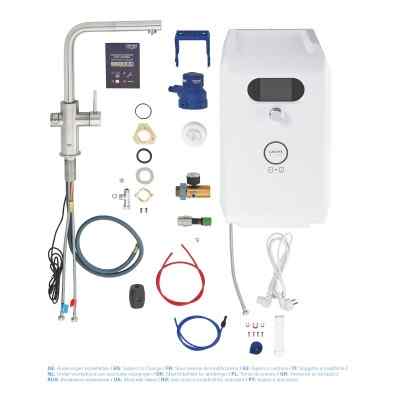 GROHE Blue Professional - L-pip - Utdragbar - Supersteel GROHE Blue Pro