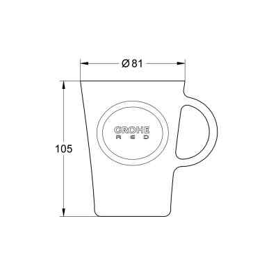 GROHE Red Te-glas (4 st) Tillbehör