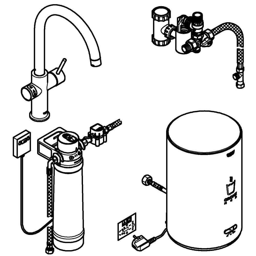 GROHE Red Duo - Hard Graphite - C-pip- Size M GROHE Red