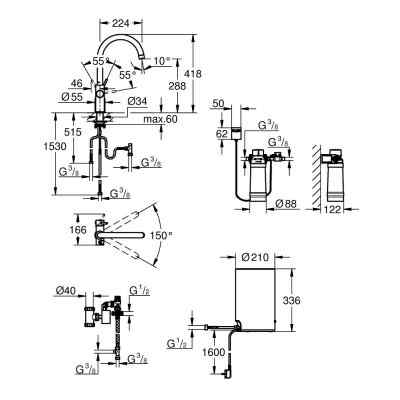 GROHE Red Duo - Hard Graphite - C-pip- Size M GROHE Red